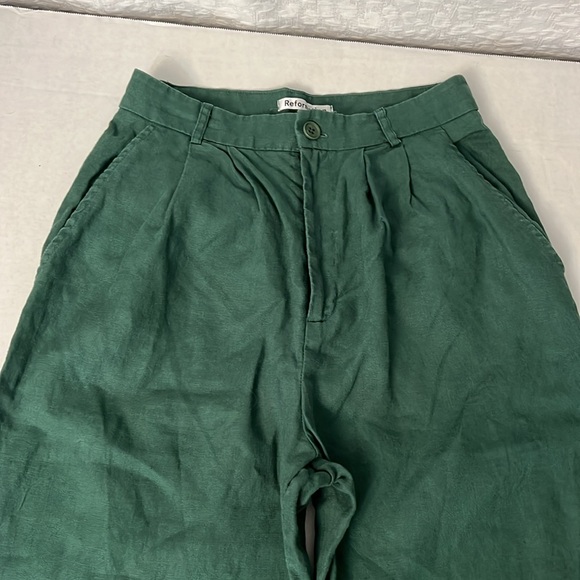 REFORMATION LINEN VESTA PANTS 4 - Picture 3 of 16